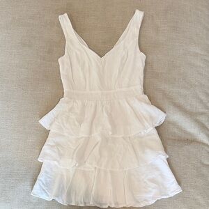 Altar'd State White Layered Mini Dress